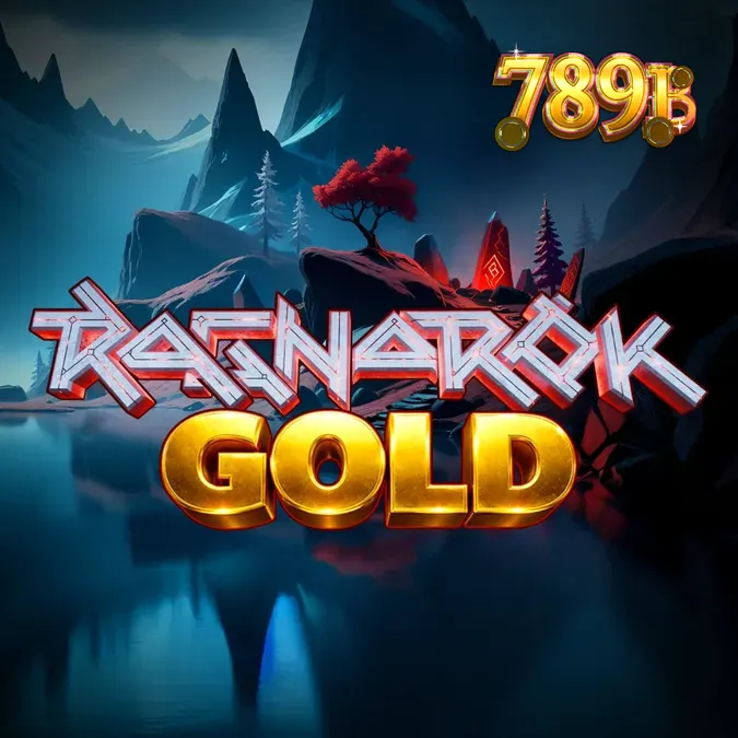 Giao diện trò chơi Ragnarok Gold với các biểu tượng thần thoại Bắc Âu rực rỡ