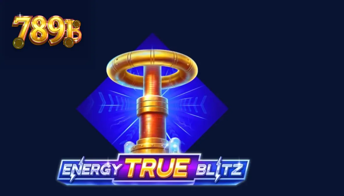 Giao diện trò chơi Energy True Blitz với các biểu tượng neon và điện tử
